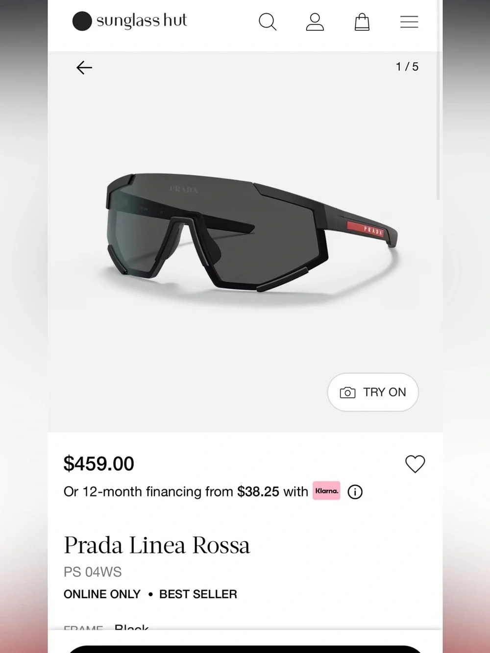 Prada Men’s Linea Rossa Sunglasses